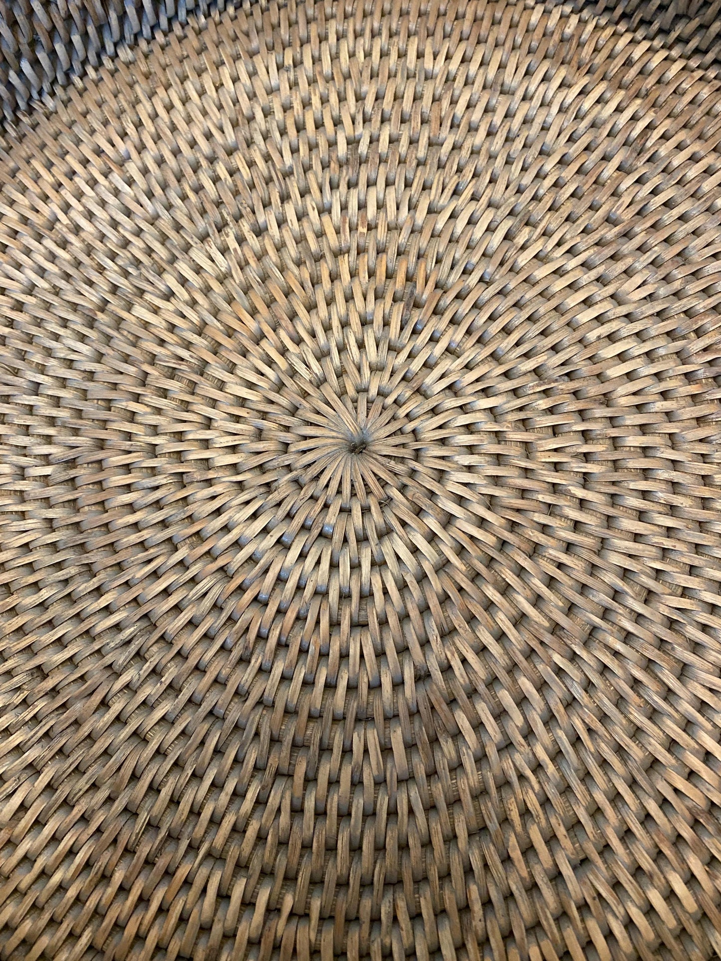 Handmade Myanmar round rattan tray