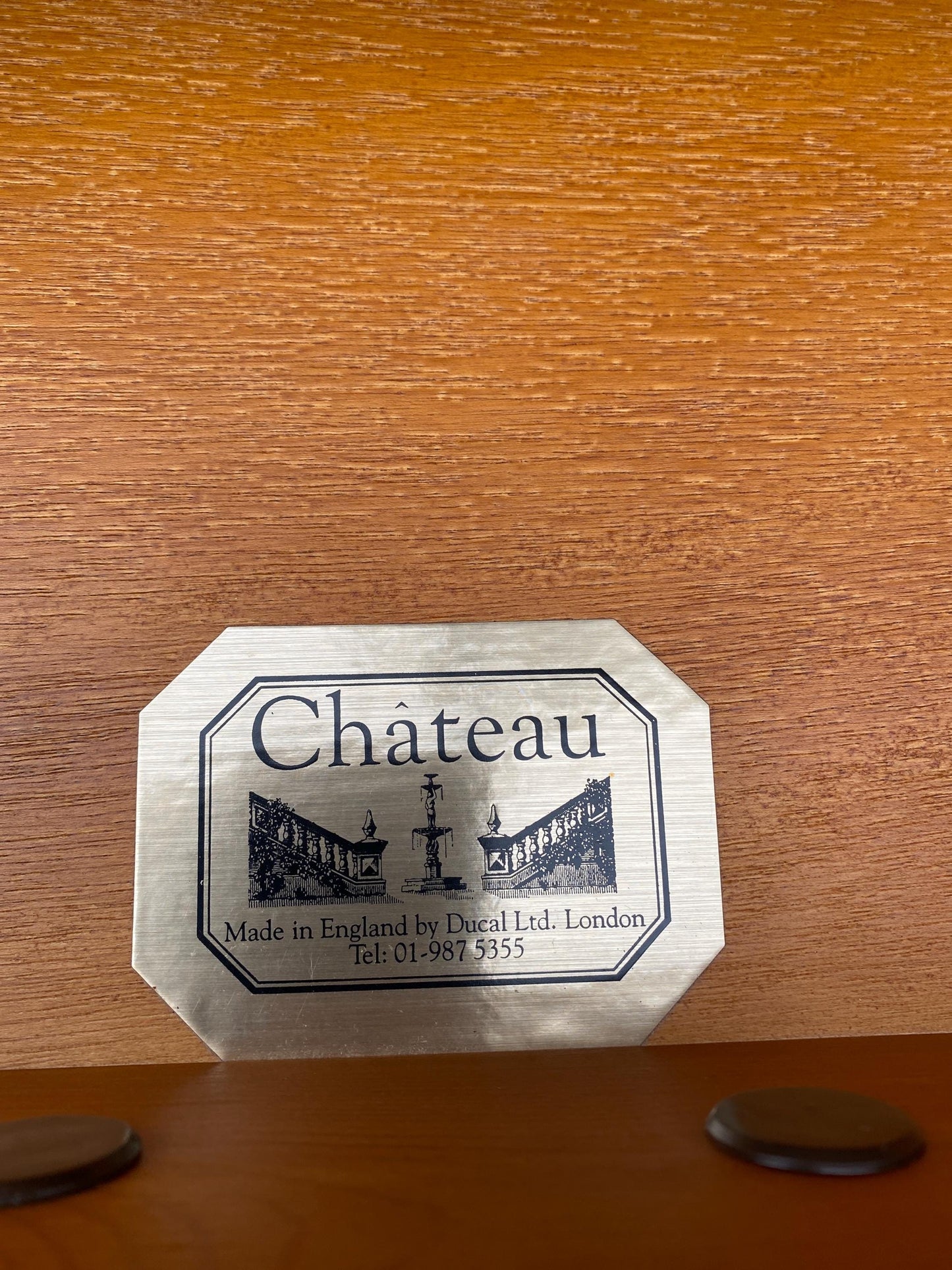 Ducal Chateau Dark Grey Chest of Drawers: Refurbished Solid Wood 90cm wide