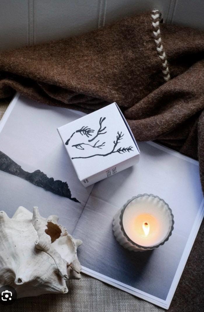 20 cl ribbed glass candle in Antique Vanilla FREE POSTAGE UK