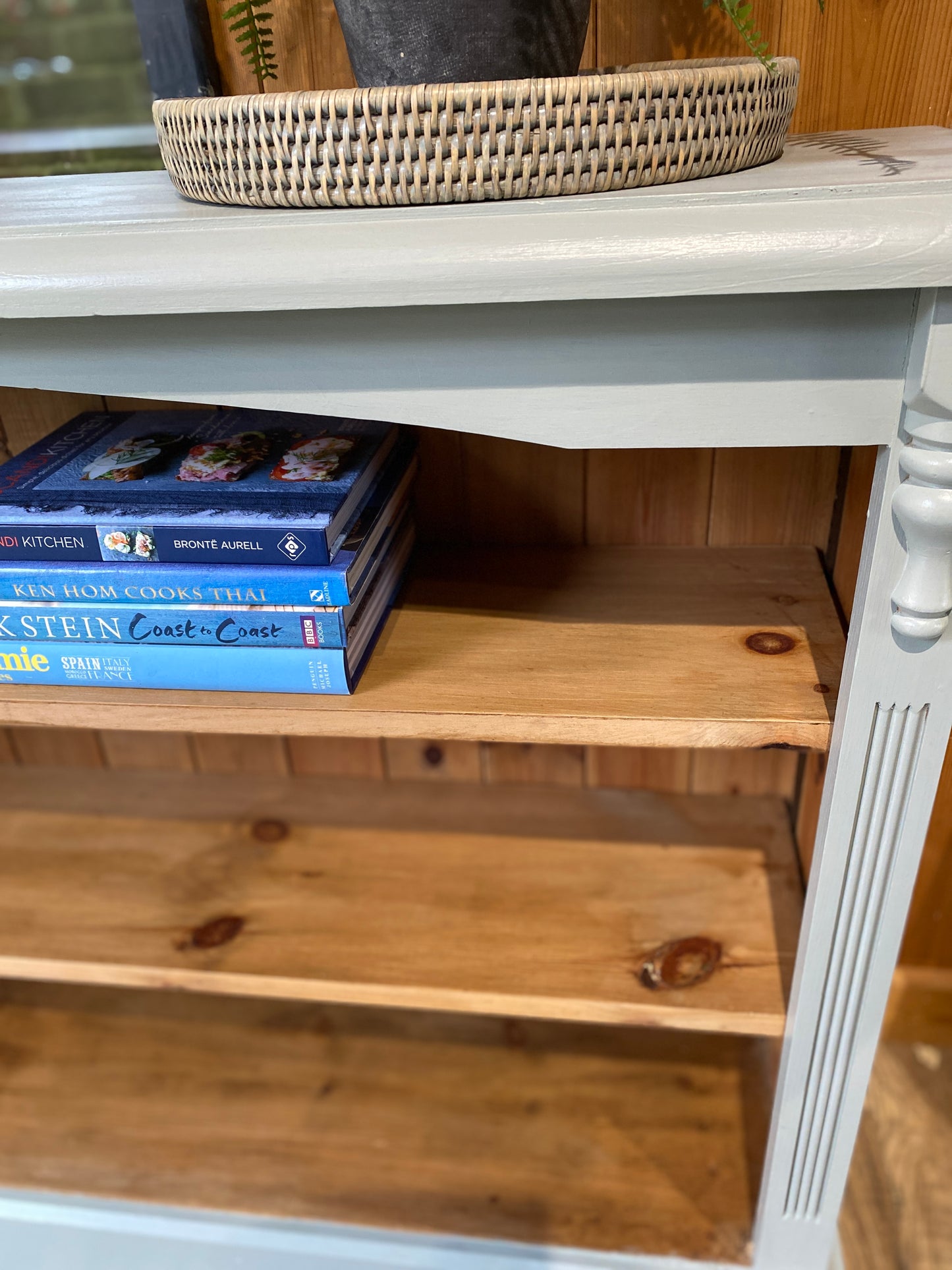 Hand Painted Wide Bookcase