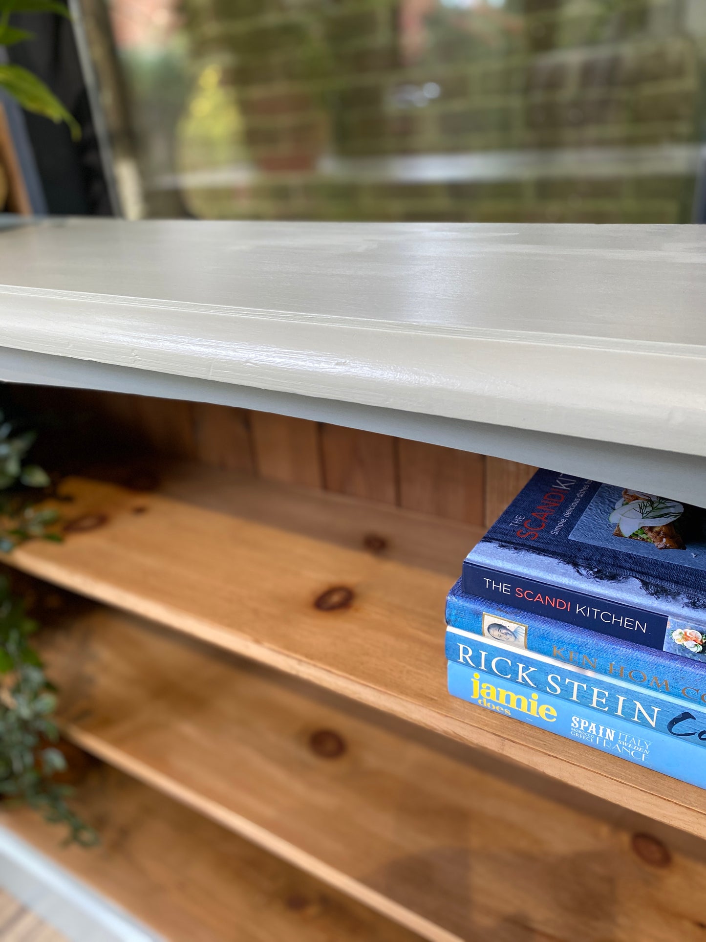 Hand Painted Wide Bookcase