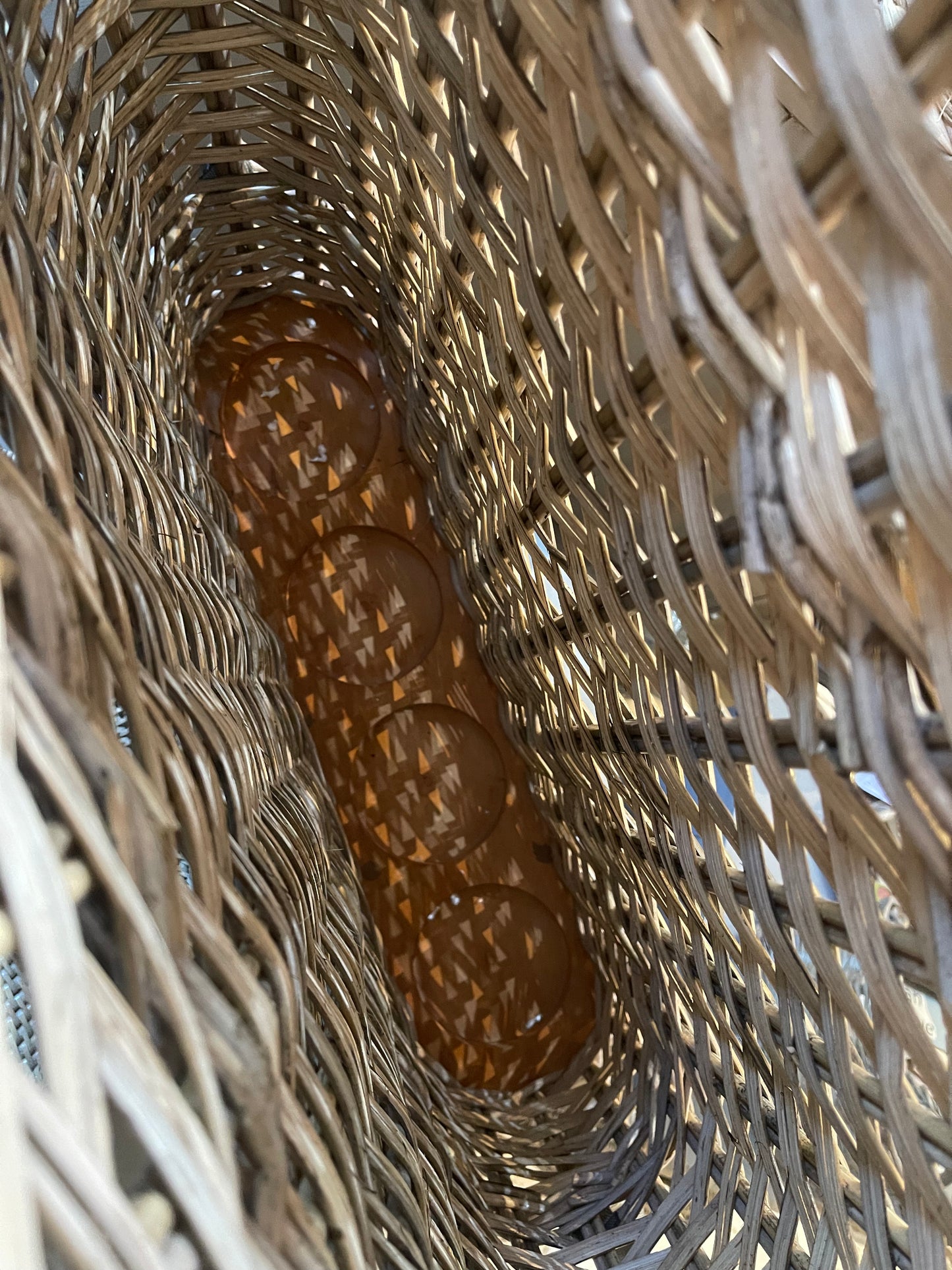 Wicker umbrella stand